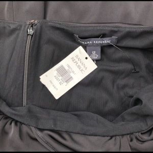 Banana Republic Black & Gold Halter Dress